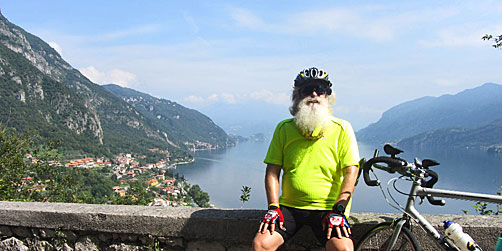 ExperiencePlus! founder Rick Price with Lake Como in Italy