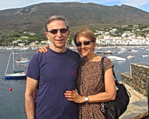Jim and Sari Rosokoff in Cadaques along the Costa Brava with ExperiencePlus!