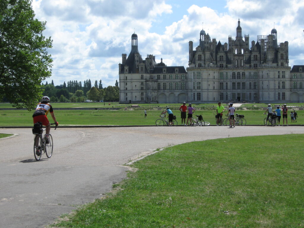 Loire Valley - Arriving by Bicycle in the Loire at the Chateau du Chambord