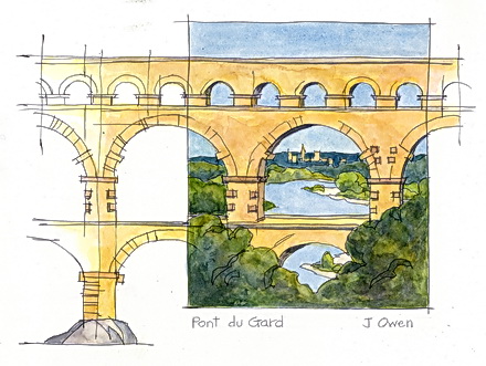 Pont du Gard. By John Owen